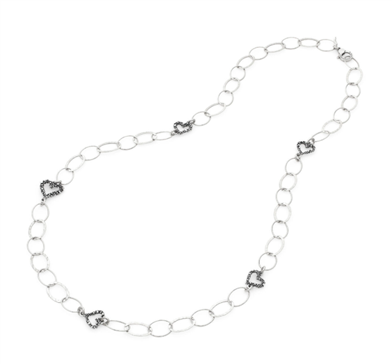 Collana Giovanni Raspini Donna Cuori in Argento 12611 - 12611
